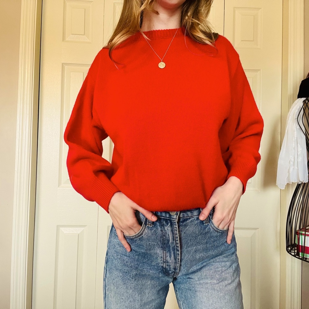 Red Crew Neck Sweater